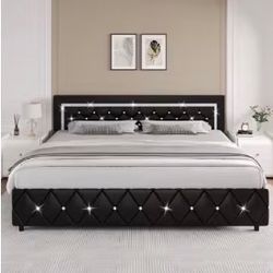 King Size Black Bed Frame New