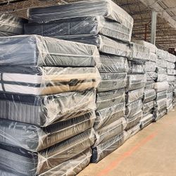 Queen Pillows Top With Free Box Spring - Same Day Delivery 