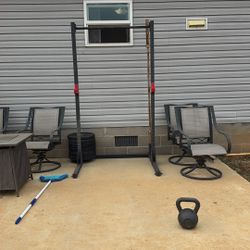 Weights And Squat Rack