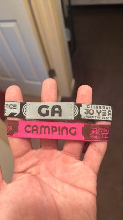 EDC wristband for Sunday plus camp afters
