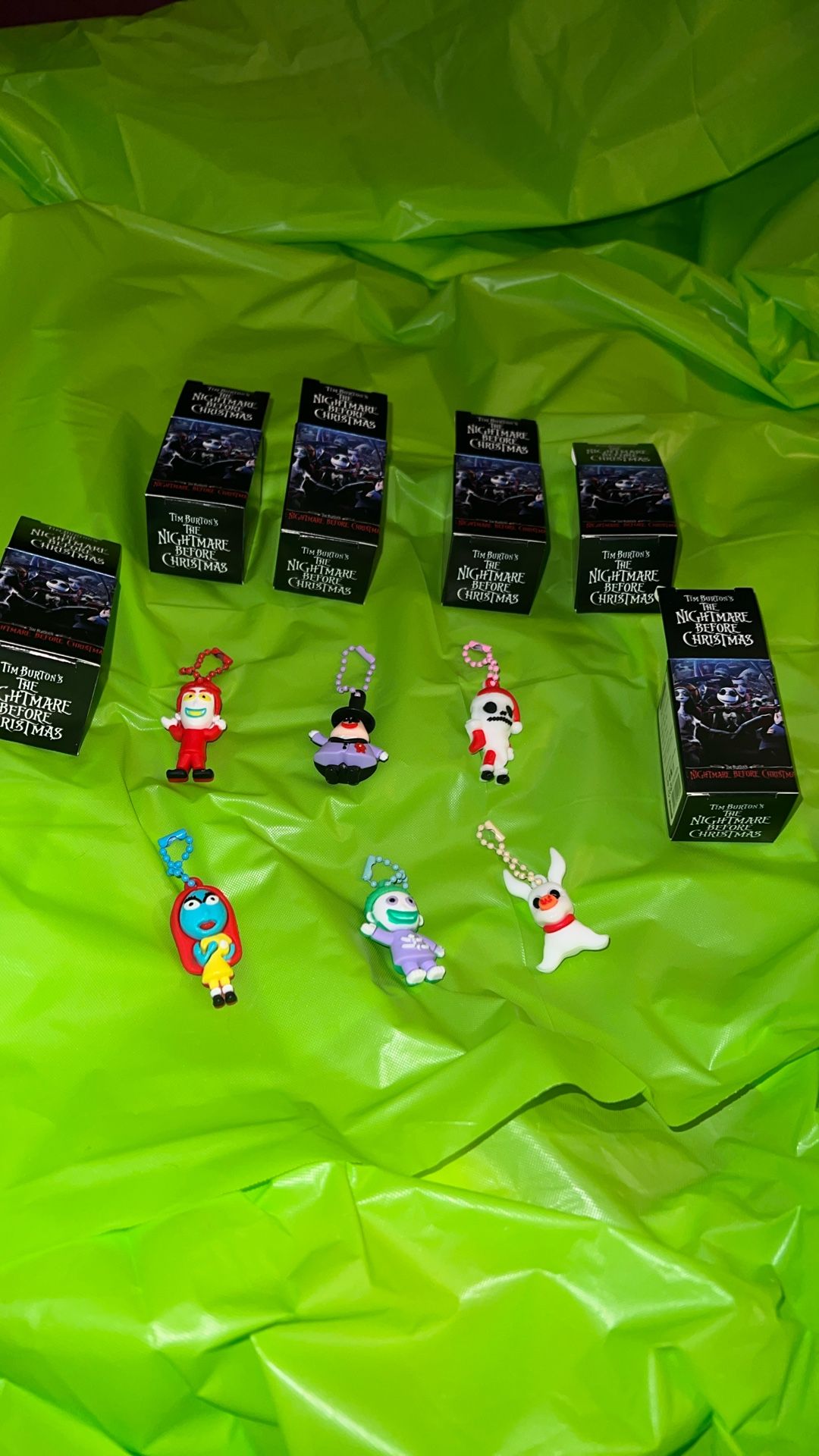 Nightmare Before Christmas Mini Keychain Set NIB