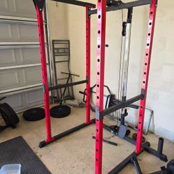 New In Box Exercise Power Lift Squatting Pull-up Dead Lift Bar Rack Home Gym Weights Not Included 