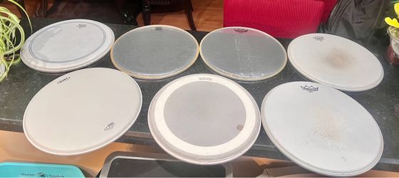 lot of 14 inch snare drum heads