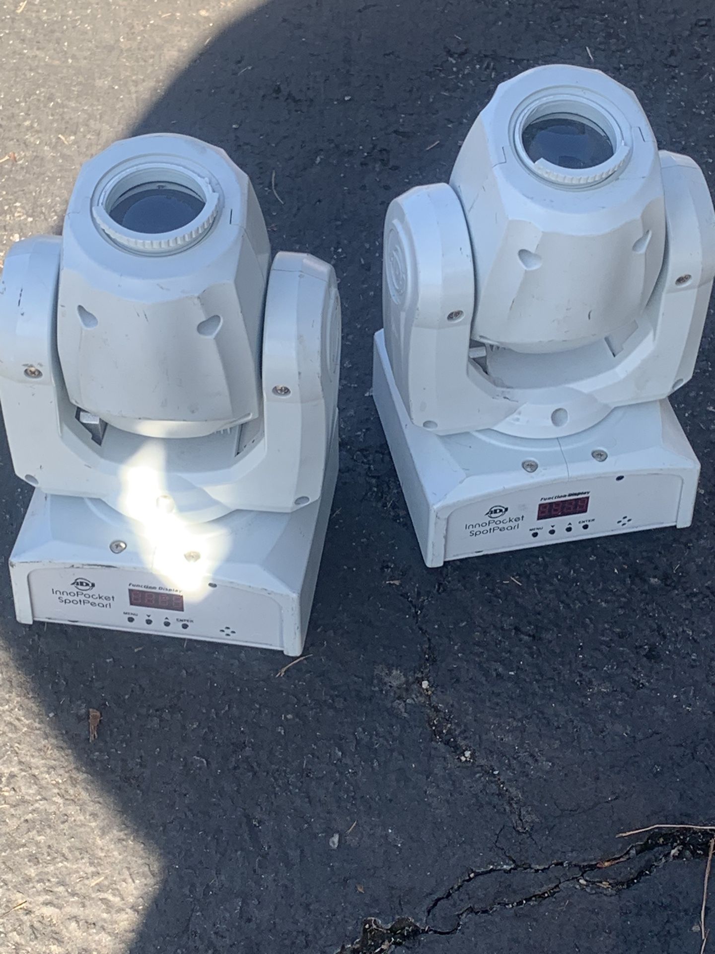 2 Adj Dj Moving Lights Mini White