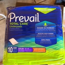 Prevail Total Care Underpads 10 Count,