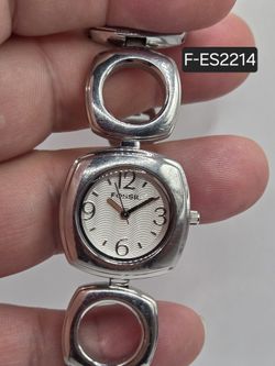 Fossil Women's Watch Silver-Tone New Battery 🔋😎✅️
