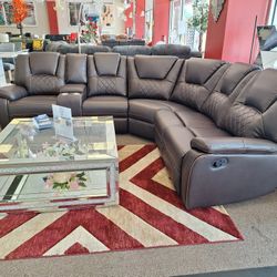 Leather Sectional 