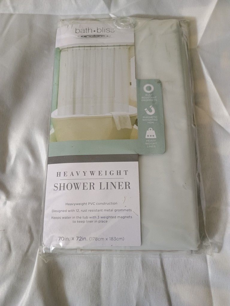 Bath Bliss Heavyweight Shower Liner 70'' x 72''