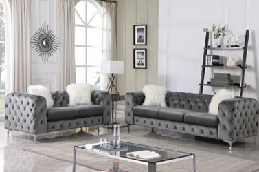 2pc Living Set Sofa And Loveseat 