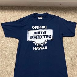 Navy Official Bikini Inspector Tee Shirt From The 80s