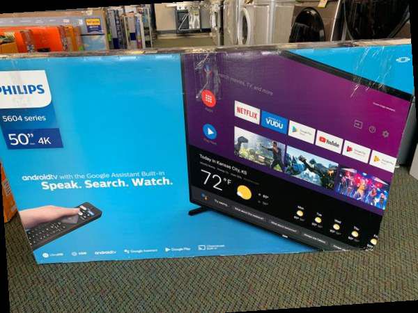 Brand New Philips TV! 50” inch open box w/ warranty E