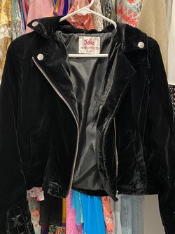 Formal Velvet Black Jacket For Girls Size 18/20