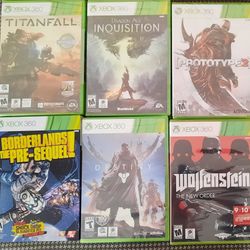 Lot Of 5 Sealed 360 Games NEW