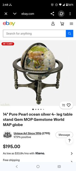 Pure pearl map globe