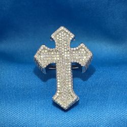Moissanite 5.86 ctw Royal Cross Ring