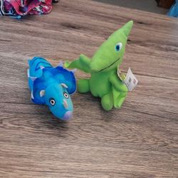 Two Dinosaur Plushies