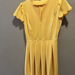 Summer Right Yellow Dress Medium 
