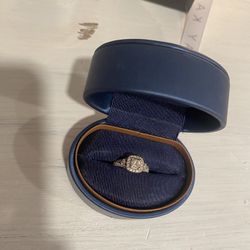 Leo bridal Princess Cut Engagement Ring 