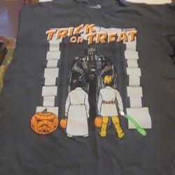 Star Wars Trick Or Treat Kids Tee Shirt XL