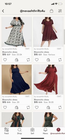 Bloomchic Dresses 100For 400 Dollars Or Come And Shop For 10 Dollars A Dress  Got Different Styles And Sizes for Sale in Riverside, CA - OfferUp