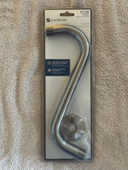 Glacier Bay S-Style Shower Arm and Flange Brushed Nickel
