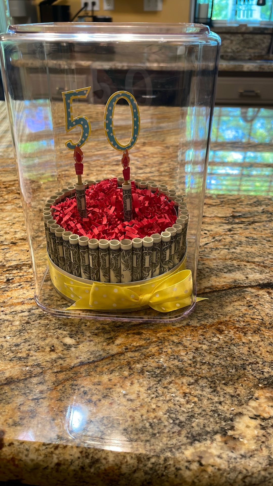 50th Birthday Money Cake