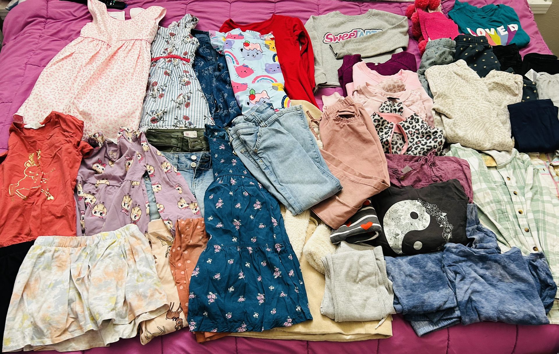 Girl Winter -Summer Lot Size 7-8 And New Boots