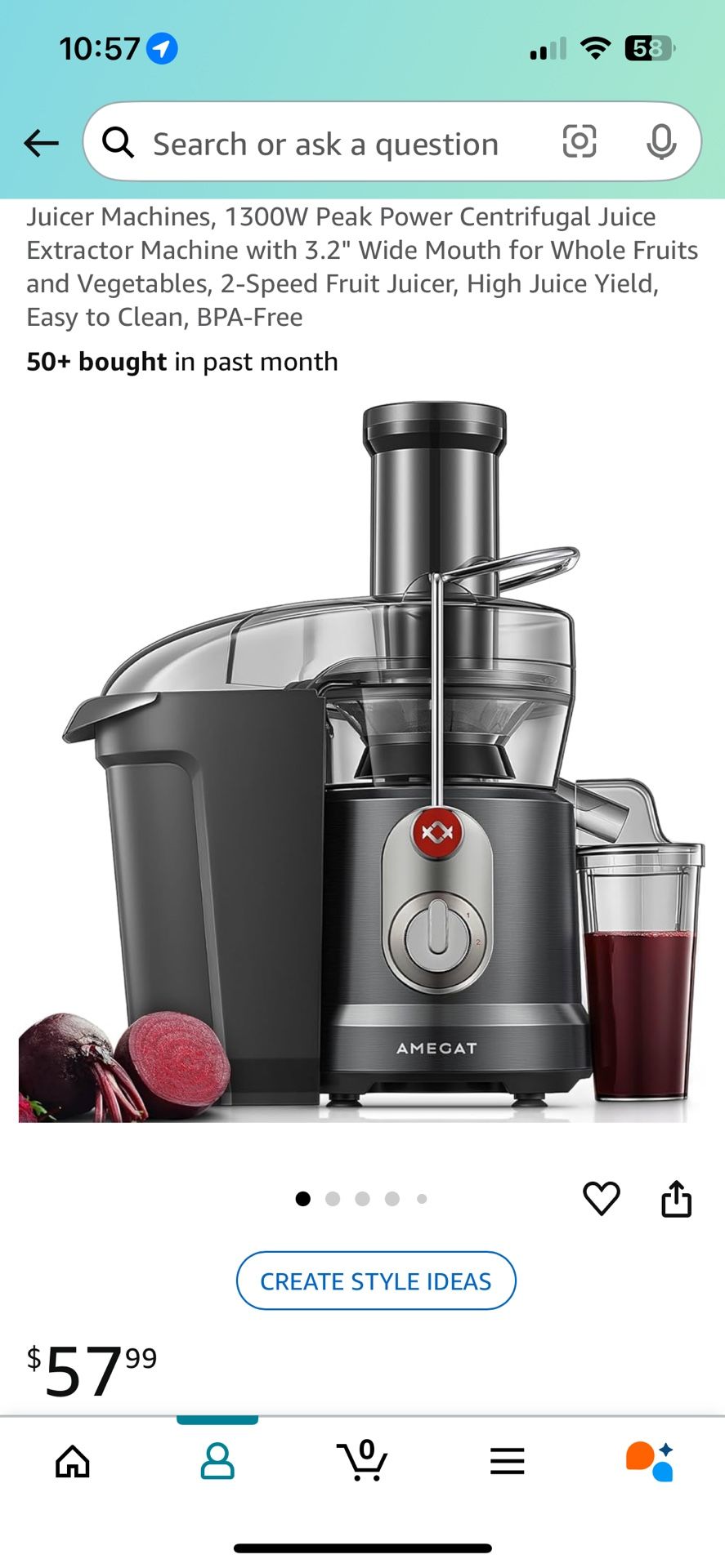 Juicer Machines, 1300W Peak Power Centrifugal Juice Extractor Machine