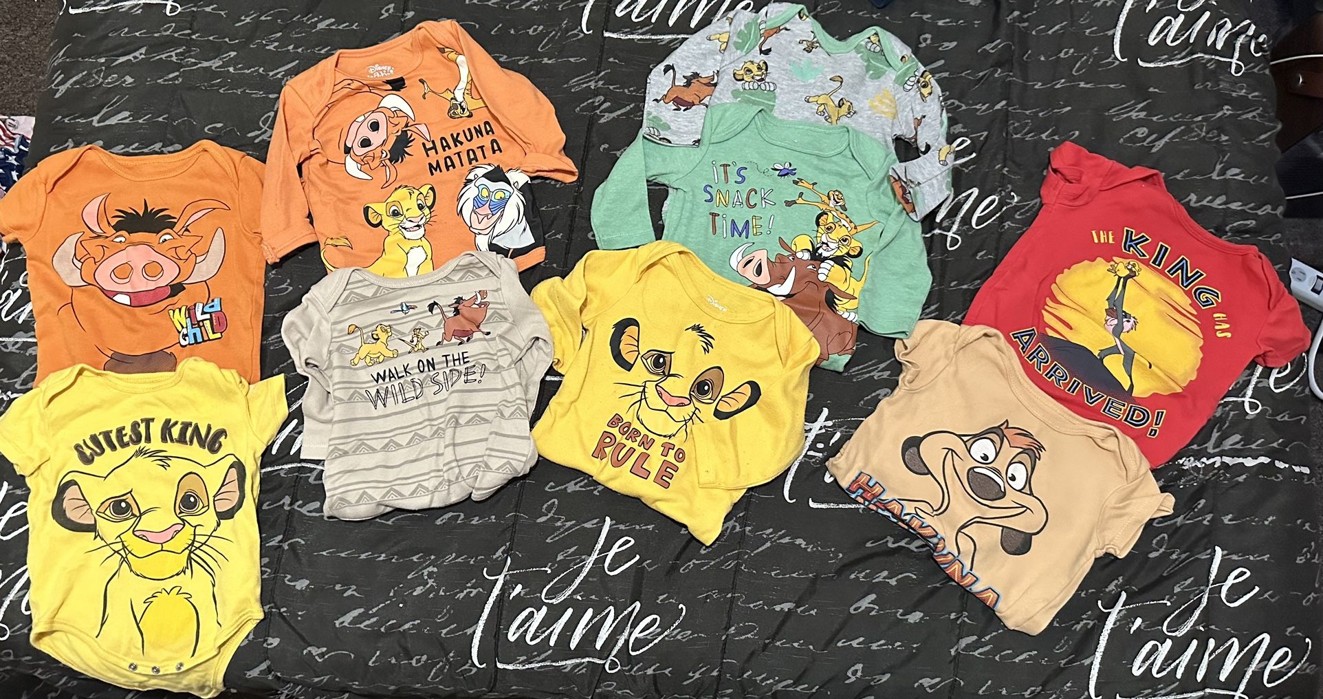 12pk Infant Lion king Onsies