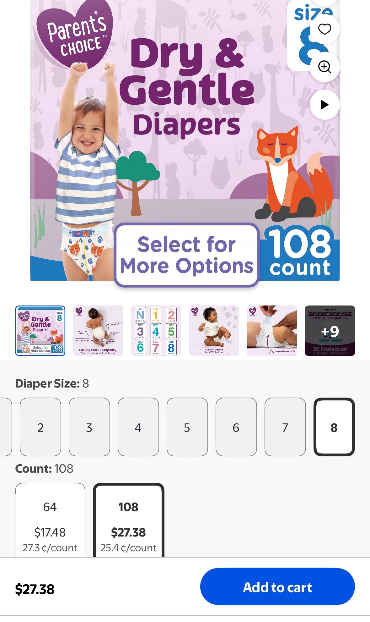 Size 8 Diapers
