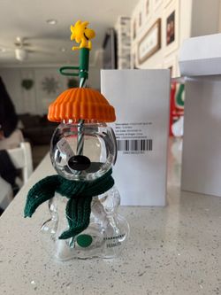 Starbucks x Peanuts Snoopy Glass Cold Cup