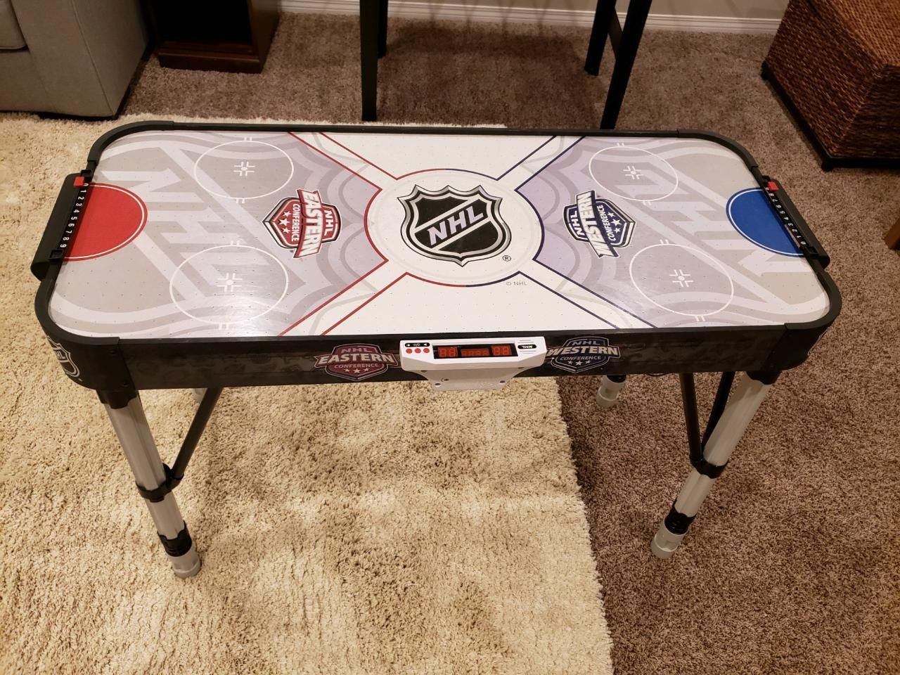 Kids air hockey table