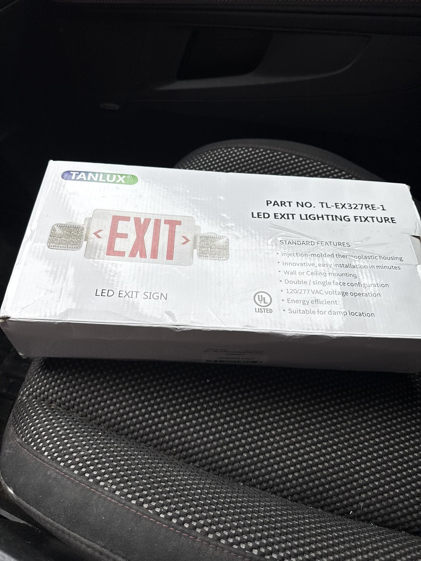 Exit Sign With Emergency Light (one ) As Is *