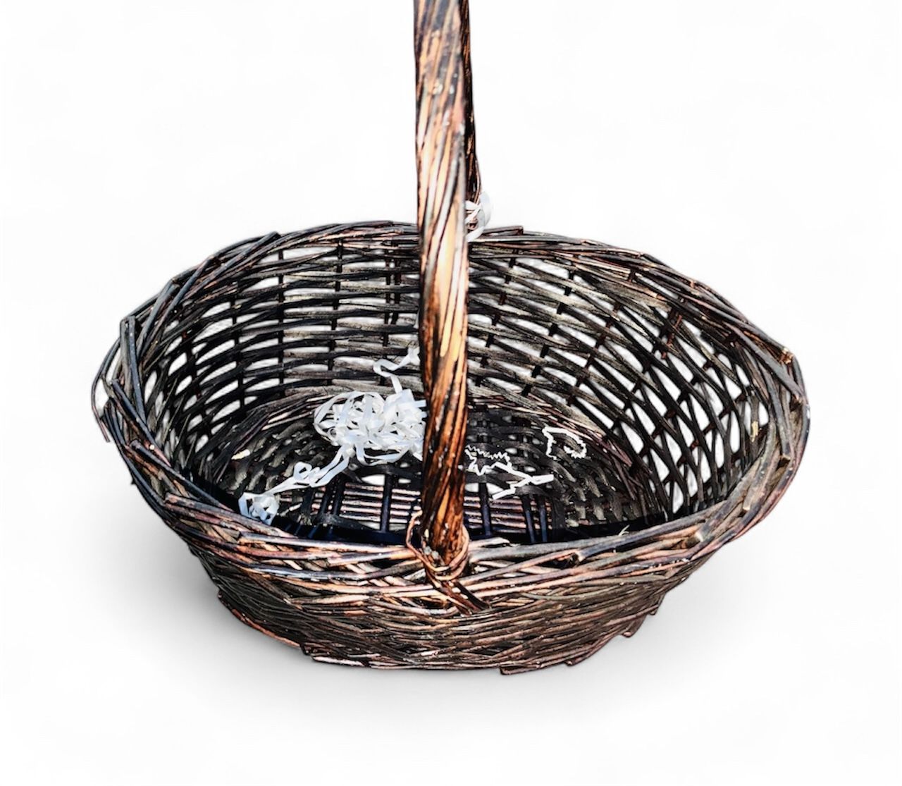 Basket With Handle Oval Shape