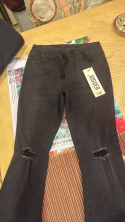 YMI Flare Black Jogger Jean Pants