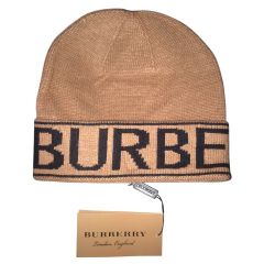 Burberry Tan cashmere beanie