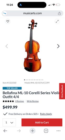 Bellafina 4/4 violin