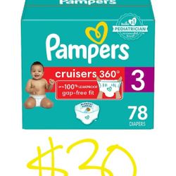Pampers Size 3 78 Count $30
