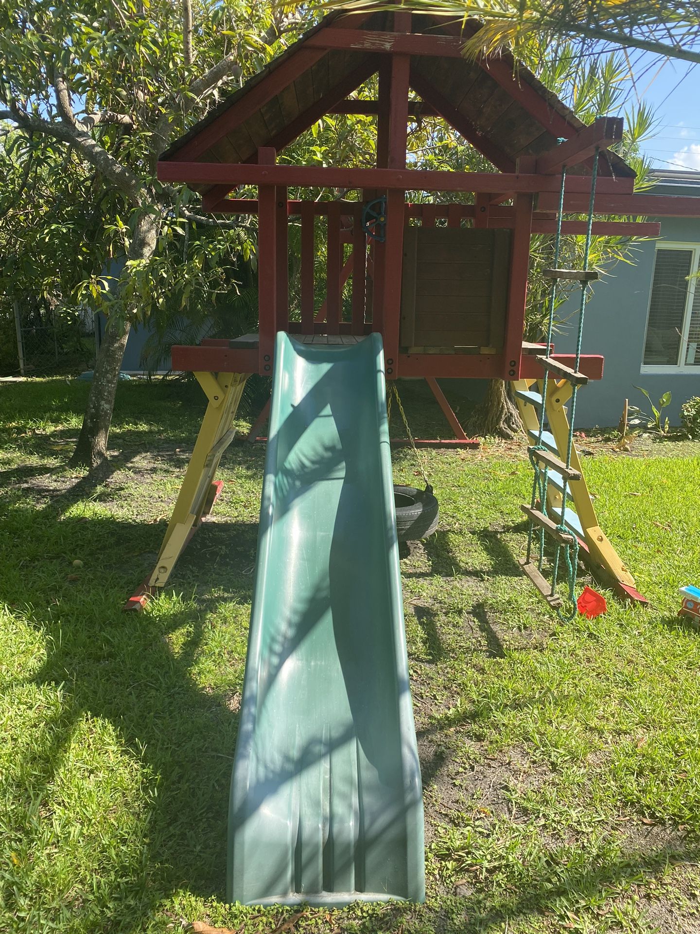 Wooden Backyard Playground/Swing Set