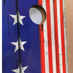 TWO 24in × 36in TARGET BOARDS bean bag toss cornhole outdoor game