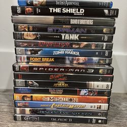 Set Of 16 Action Adventure Movies / Shows