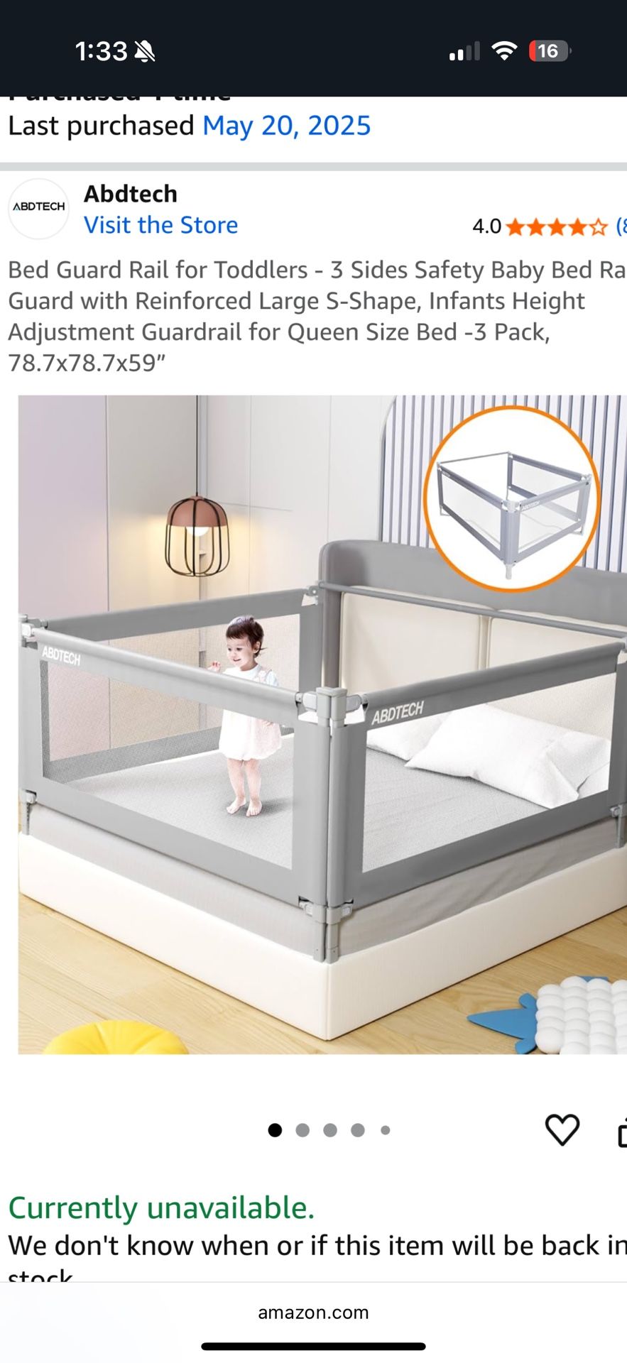 Baby Guard Rail For Queen Bed 