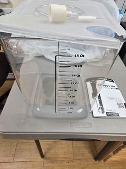 Sous Vide Cooker Container with Lid and Manual