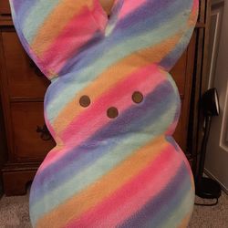 Way to Celebrate Peeps Jumbo Rainbow Stripes Easter Plush