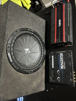 Amp, Epicenter And 10” Subwoofer