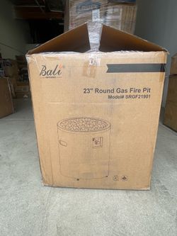 BALI OUTDOORS 50,000 BTU Propane Fire Pit, 23 inch Outdoor Fire Pit Round