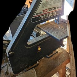  Band Saw Craftsman, Also Electric Sander , Extras
