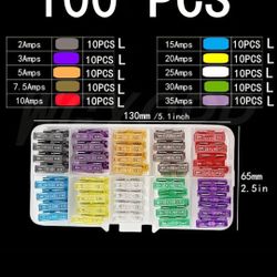 Fuse - 100 pcs Electrical Fuse from 2 to 35 amps