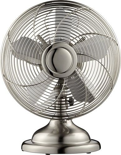 Init Retro Style Oscillating Fan 12" Tall