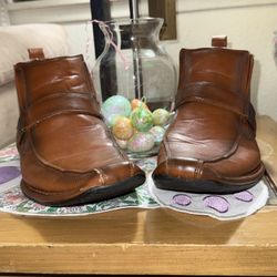 Bonafini Collection 8.5 Slip On Side Zipper Boots